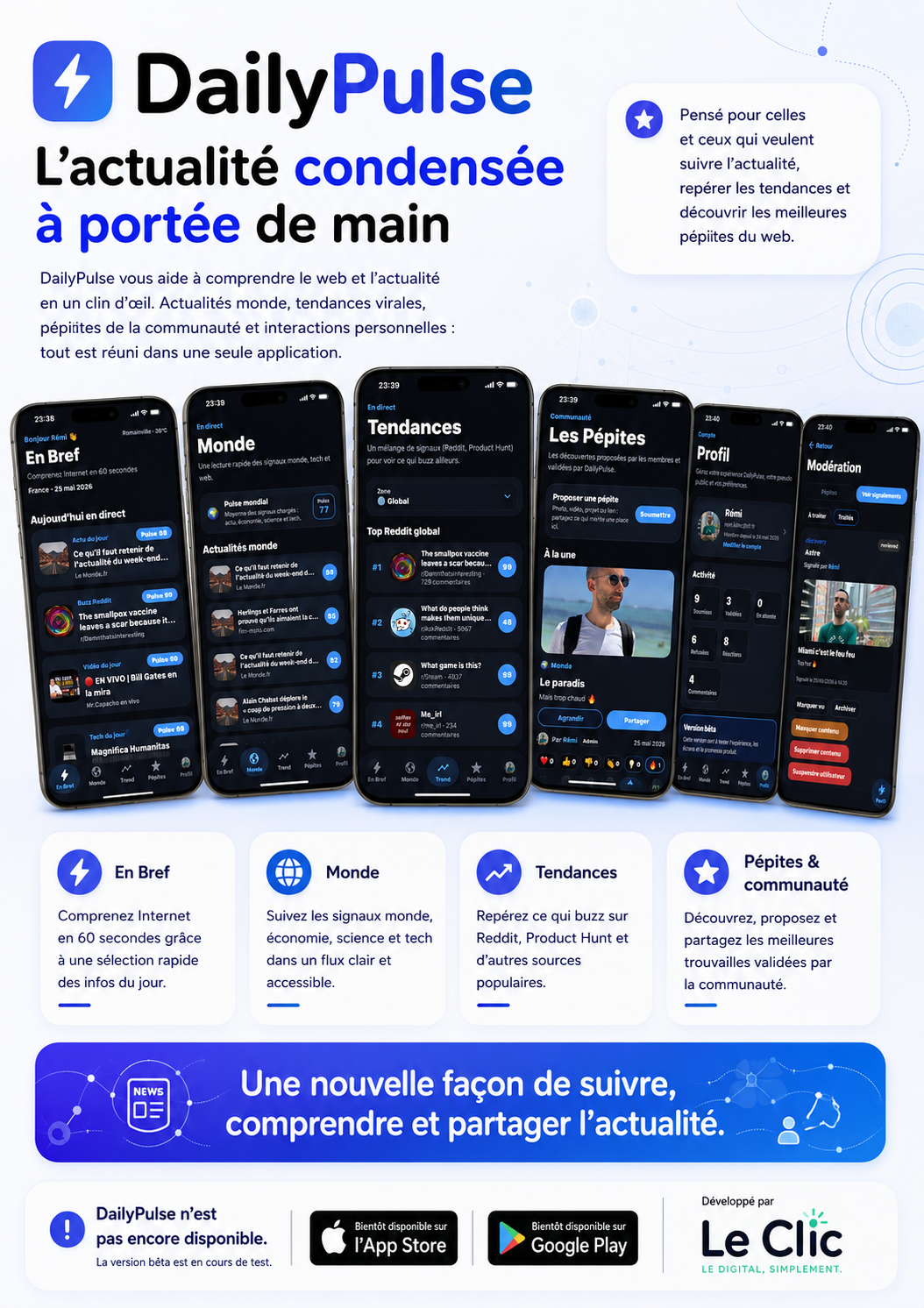 Application smartphone DailyPulse